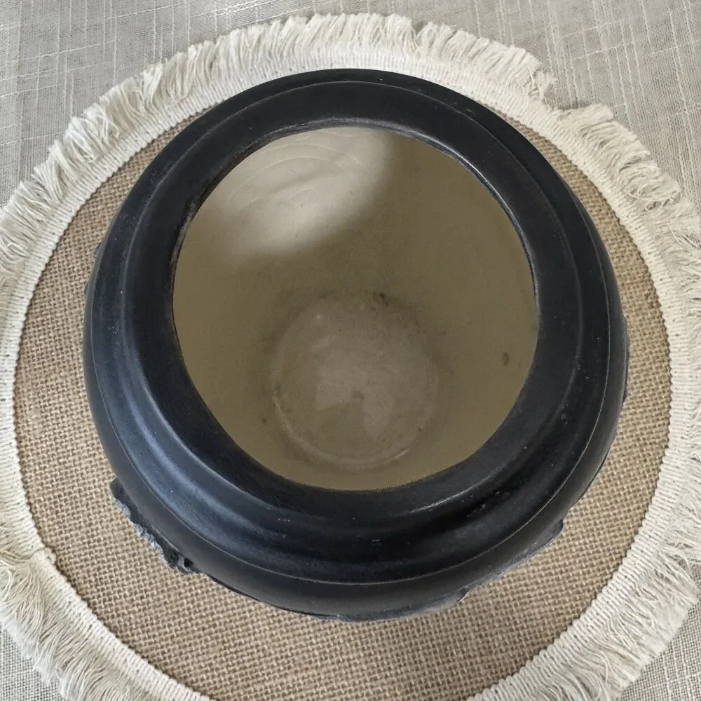 Vintage Southwestern Studio Pottery Vase – Pueblo Village Relief Utah Artist